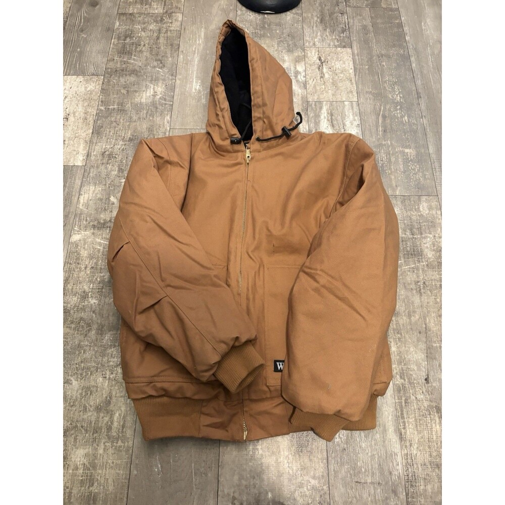 Walls Work Wear Insulated Hooded‎ Duck Canvas Jacket Men’s Large